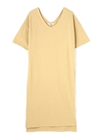 20コットンＴシャツワンピ/ベージュ(040)
