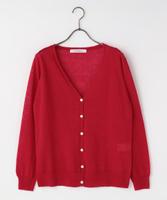 UV加工Vネックカーディガン