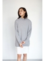 【AZUL by moussy】シャツレイヤード裏毛長袖ワンピース/KHA