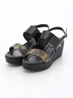 【vanitybeauty】ダブルストラップ厚底サンダル/メイサイ