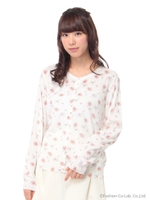 ガンガンカーディガン フラワー/Ivory