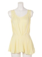 タック入りノースリチュニック/YEL