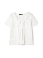 フリルカットソー/ホワイト(030)