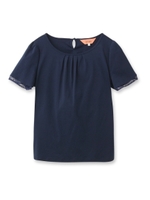 レーススリーブコットンプルオーバー/アイボリー(004)