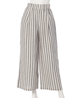 【mystic】ストライプイージーパンツ/ネイビー