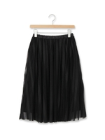 ストライプチュールスカート/カーキ(027)