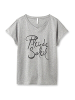 ロゴVネックカットソー/ホワイト(001)