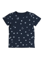 BASIC S/S TEE STAR PRINT(12M〜3T)  /NAVY