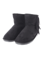 【AZUL by moussy】サイドフリンジファーショートブーツ/D/BEG