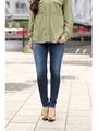  【AZUL by moussy】マイクロファイバースキニーデニム(L74)/One Wash