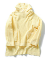 【NUMBER STANDARD】オーバーニットパーカー/イエロー