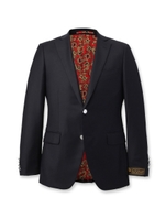 Loro Piana ペイズリーサージジャケット/ブルー系(094)