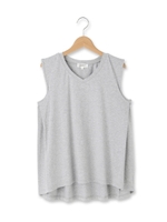 Vネックノースリーブカットソー/ネイビー(093)