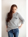 【AZUL by moussy】ワッフル1PロゴサイドZIPロンT/KHA
