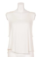 【CASUAL】バックオープンデザインTT/ホワイト