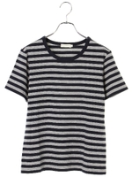 【ボーダーボーダー!】クルーネックボーダープルオーバー/レッド