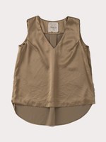 トリアセサテンVネックTOP/GRAY