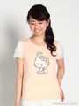 ハローキティXシェリエット コラボレーションTシャツ/オフ