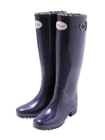 HEART BUCKLE RAIN BOOTS/PURPLE