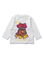 L/S TEE SCATERBRAIN BEAR (12M〜3T) /ホワイト