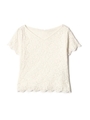 STRETCH LACE CUT-SEW/ホワイト(030)