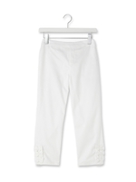 サテンストレッチパンツ/ホワイト系(002)