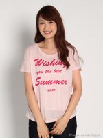 スラブロゴTシャツ/サックス