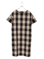 チェックサックワンピース/ネイビー