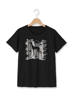 リヨセル綿スムースプリントTシャツ/ホワイト(001)