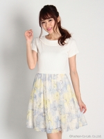 レースフラワードッキングOP 3/ピンク