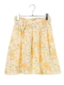 花柄スカート/イエロー