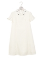衿ビジュAラインワンピ/ホワイト
