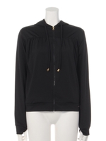 指空きギャザーラッシュガード/GRY