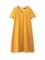 [S]ブロークンサテンフレアワンピース/カーキ(027)