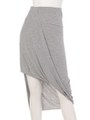 ギャザー変形スカート/Light Gray