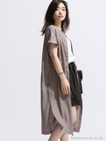 Iラインドロストロングシャツワンピース/ホワイト