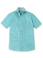 [EXTRAサイズ]カラミ調ジャガード ポロシャツ/ホワイト(001)