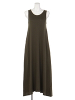 【Shelly island】ノースリカットマキシワンピース/ブラック