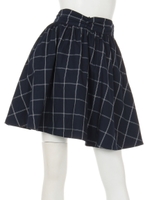 ウェスト釦ギャザースカート/オフ