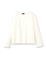 サイドカットニットソー/ホワイト(001)