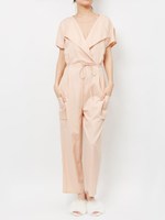 スキッパーロンパース/BEIGE PINK