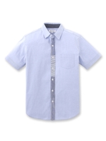 ◆チェック切り替えシャツ/ホワイト(002)