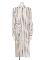 【ACHRO】STRIPE SHIRT DRESS/WHITE DK