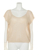 インナーSET透かしサマーニット/ピンク