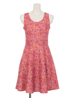 サイドスリットフラワーOP/RED