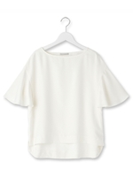 ビッグフレアブラウス/ホワイト系(002)