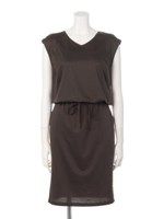 シンプルカットワンピース(カーキ)/カーキ