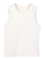 ノースリーブカットソープルオーバー/ホワイト