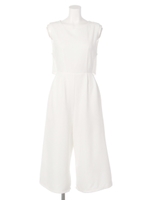 バッククロスオールインワン/ブラック