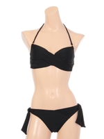 【Pinky&Dianne】配色ギャザーツイスト/カーキ